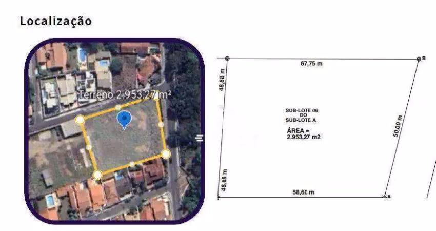Terreno à venda, 2953 m² por r$ 4.500.000,00 - vila giglio - atibaia/sp