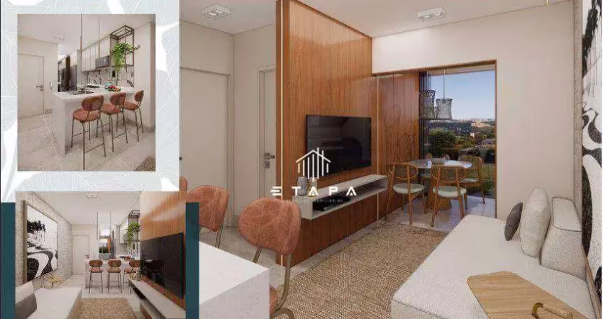 Apartamento com 1 dormitório à venda, 45 m² por r$ 449.584,52 - alvinópolis - atibaia/sp