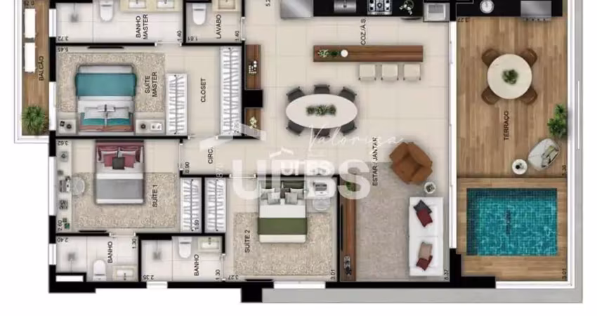 Opus gyro ricardo paranhos - apartamento 3 quartos, sendo 3 suítes