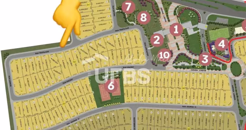 Terreno à venda na Rua Cambridge, Residencial Jardins Londres, Goiânia