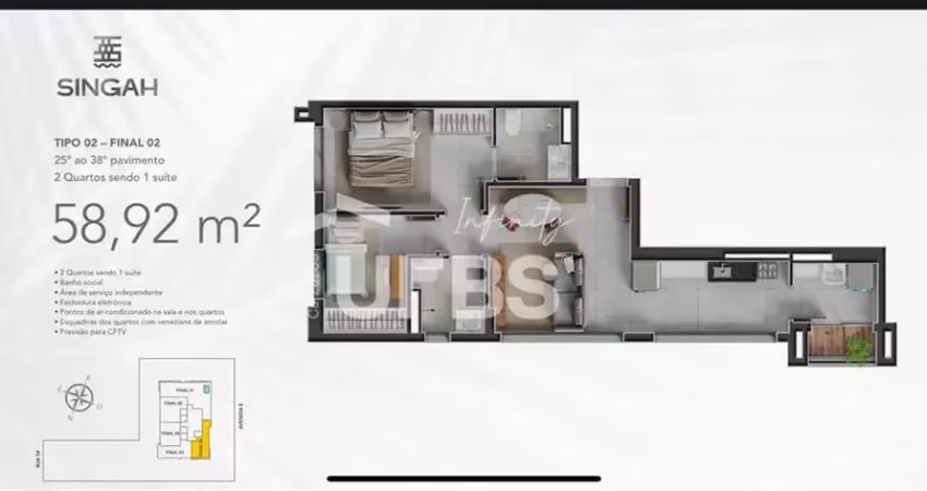 Apartamento com 2 quartos à venda na Avenida L, Jardim Goiás, Goiânia
