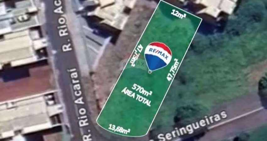 Terreno a venda com 570m² no residencial amazonas em franca-sp.