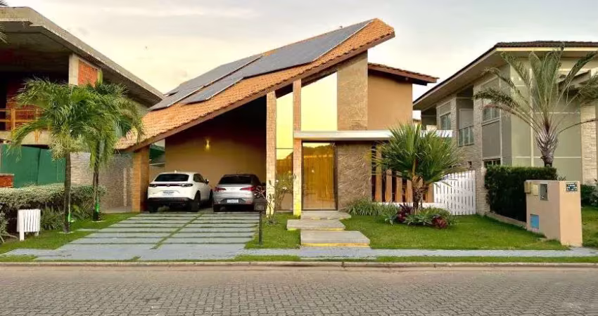 Casa capa de revista à venda no condomínio quintas do lago no eusébio. porteira fechada