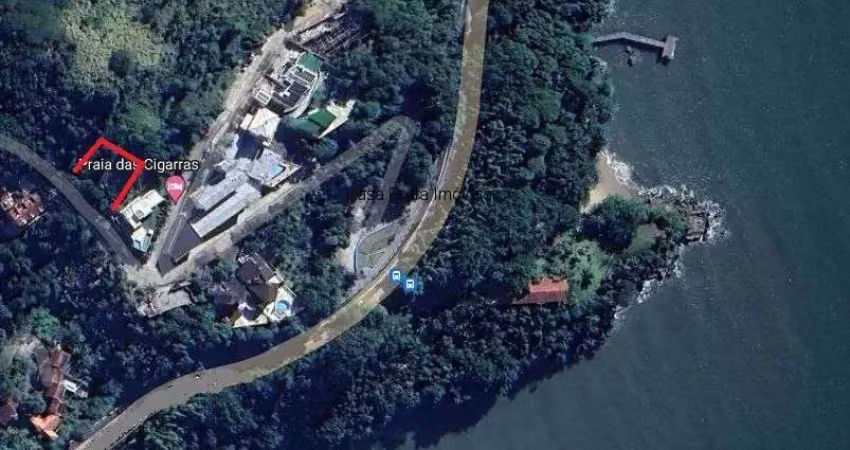 Área de 3334m² com escritura pública, podendo construir em 800m², na praia das cigarras, são sebastião/sp