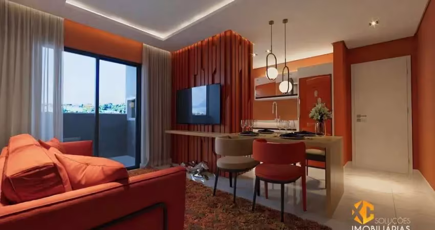 Lançamento no bairro aventureiro - oportunidade de adquirir seu apartamento com 2 quartos, sacada com churrasqueira e 1 vaga de garagem!  entrada 30x