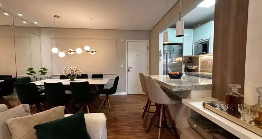 Apartamento mobiliado à venda em joinville - bairro glória - suíte + 1 dormitório - 1 vaga de garagem