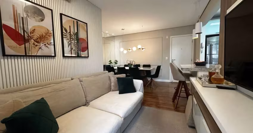 Apartamento mobiliado à venda em joinville - bairro glória - suíte + 1 dormitório - 1 vaga de garagem