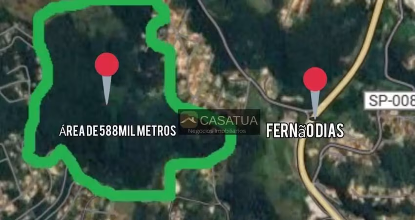 Área à venda, 588.000 m² por r$ 4.500.000 - jundiaizinho - atibaia/sp
