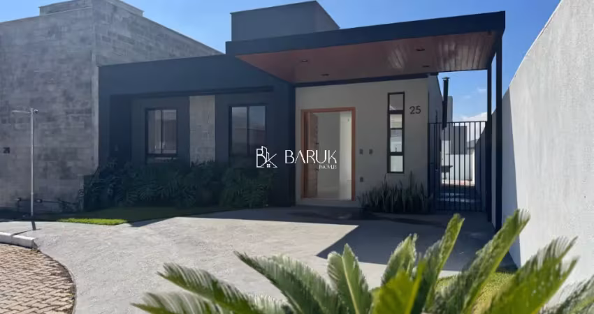 Casa linear 3 quartos suite condomínio fechado são pedro
