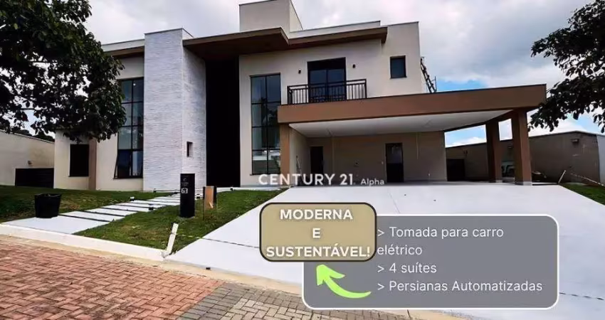 Residência de alto padrão com 4 suítes e área gourmet no mosaico da aldeia