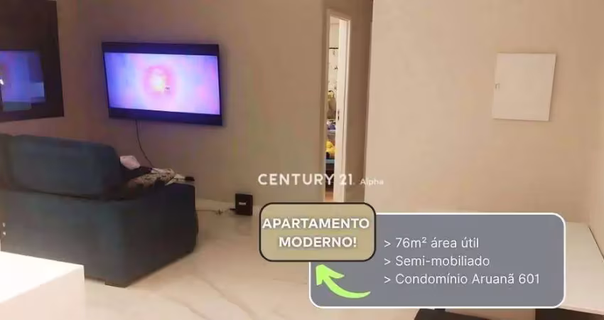 Apartamento com 2 dormitórios para alugar, 76 m² por r$ 8.320,00/mês - tamboré - barueri/sp
