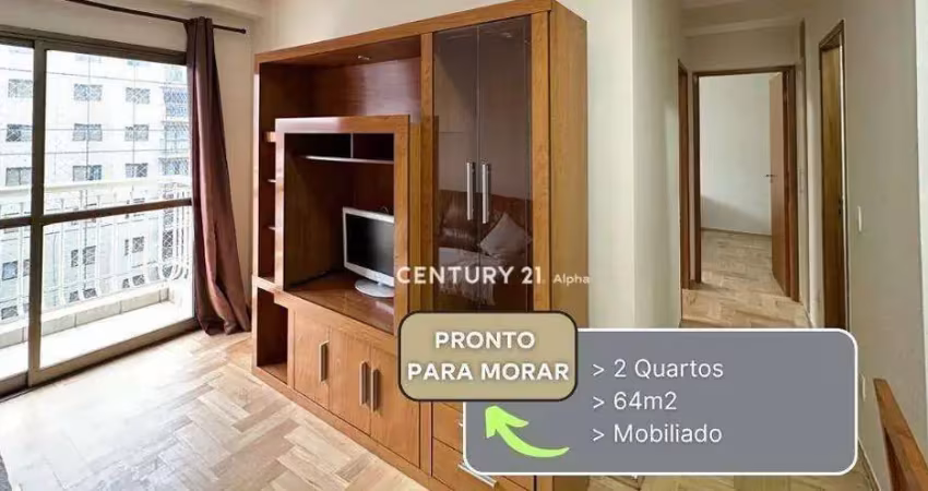 Apartamento com 2 dormitórios para alugar, 64 m² por r$ 6.500,00/mês - alphaville industrial - barueri/sp