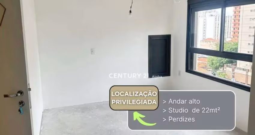 Studio com 1 quarto à venda, 22 m² por r$ 380.000 - perdizes - são paulo/sp