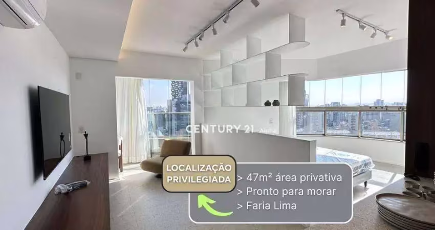 Apartamento com 1 dormitório, 47 m² - venda por r$ 1.500.000,00 ou aluguel por r$ 11.647,32/mês - pinheiros - são paulo/sp