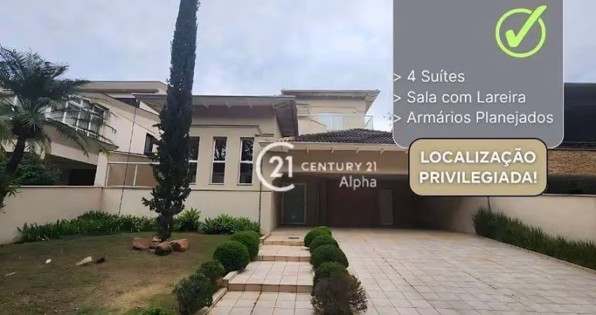 Casa com 4 dormitórios para alugar, 490 m² por r$ 18.130,07/mês - alphaville residencial zero - barueri/sp