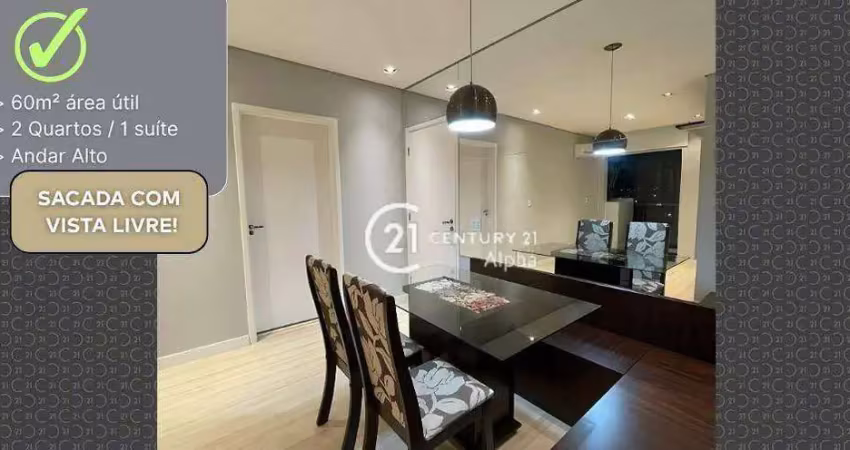 Apartamento com 2 dormitórios à venda, 60 m² por r$ 550.000 - jardim tupanci - barueri/sp