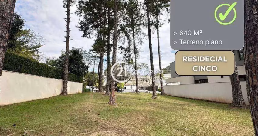 Terreno à venda, 640 m² por r$ 2.200.000,00 - residencial dez (alphaville) - santana de parnaíba/sp