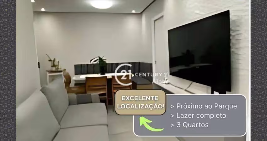 Apartamento com 3 dormitórios à venda, 55 m² por r$ 580.000 - jardim tupanci - barueri/sp