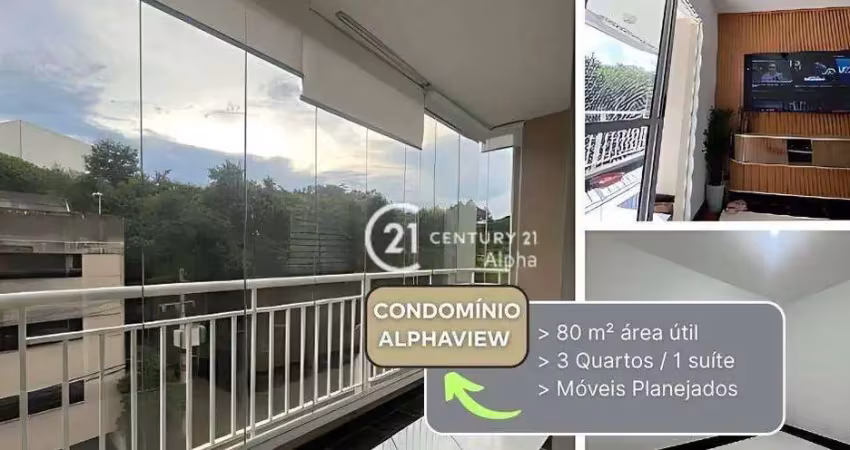 Apartamento com 3 dormitórios à venda, 80 m² por r$ 499.999,00 - jardim tupanci - barueri/sp