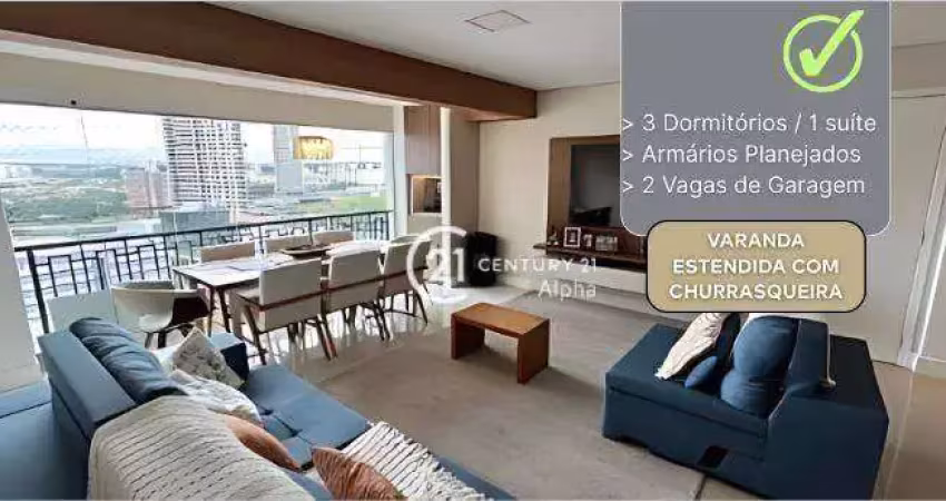 Apartamento com 3 dormitórios para alugar, 107 m² por r$ 10.004/mês - condomínio alpha park  - alphaville - barueri/sp