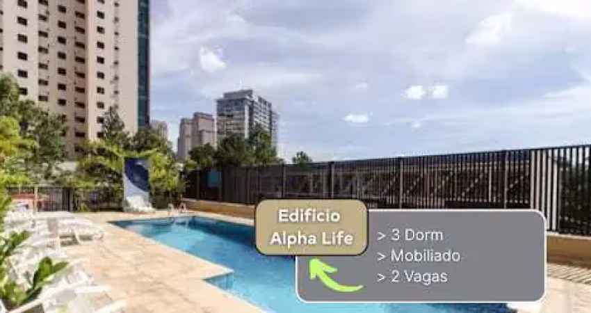 Apartamento com 3 dormitórios para alugar, 90 m² - empresarial 18 do forte - barueri/sp