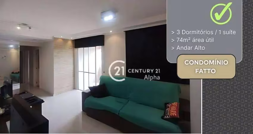 Apartamento com 3 dormitórios à venda, 74 m² por r$ 795.000,00 - tamboré - barueri/sp