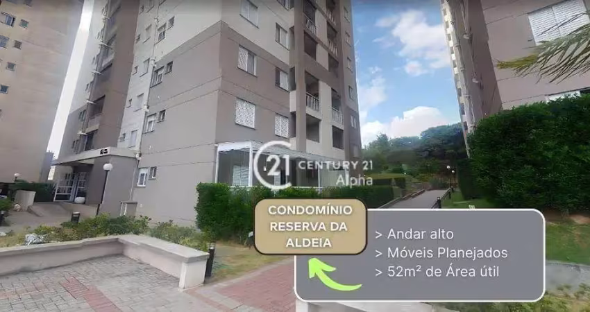 Apartamento com 2 dormitórios à venda, 52 m² por r$ 350.000,00 - centro - carapicuíba/sp