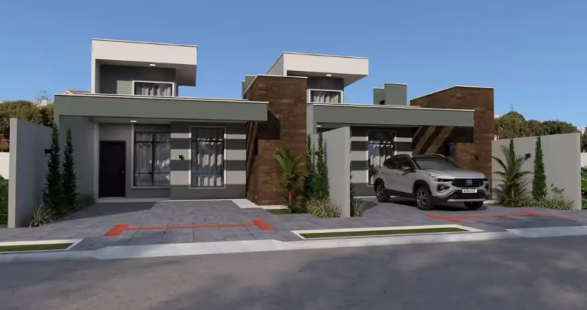 Casa nova no colinas tropical com 90m², 1 suíte + 2 quartos + 2 vagas e energia solar