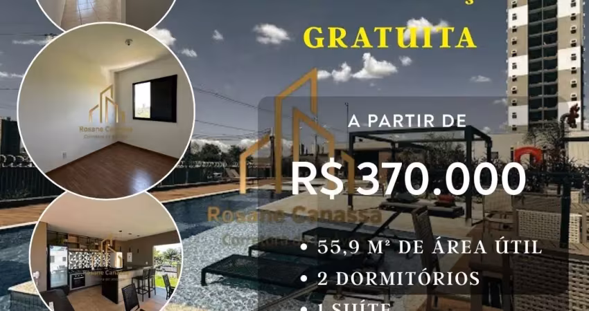 Apartamento à venda  olhos d’água-documentação gratuita-56,90 m²–sacada-ribeirão preto-sp-zona sul
