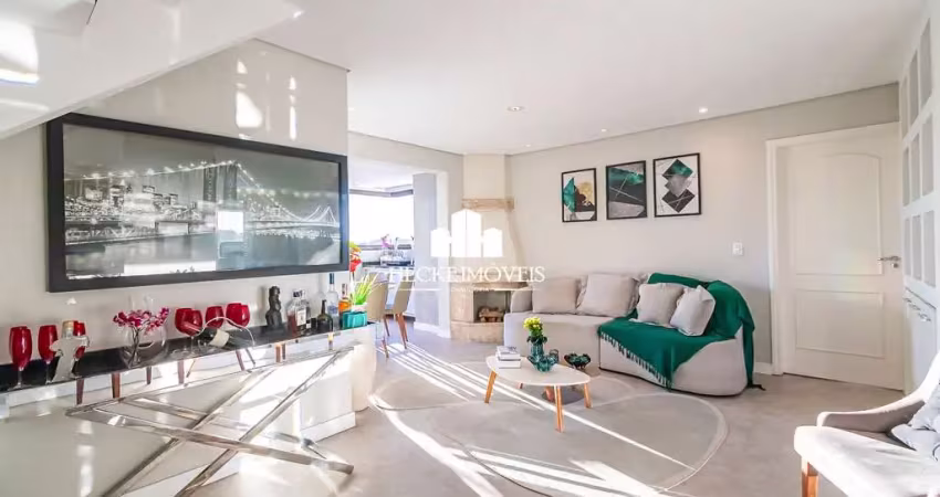 Cobertura duplex de 192m² com 4 quartos e 2 vagas livres. ecoville