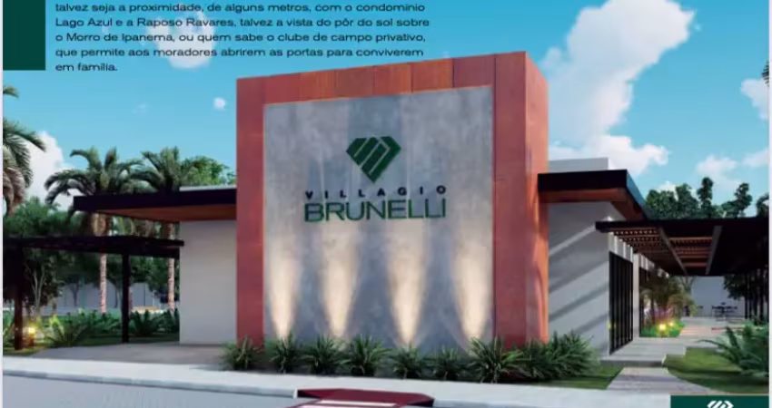 Terreno residencial villagiobrunelli em condomínio fechado.