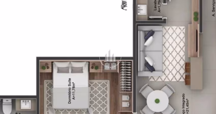 Apartamento 1 Quarto com 1 Suíte - Pedra Branca