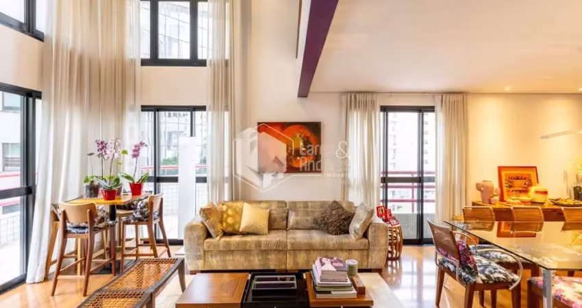 Duplex para venda em itaim bibi com 3 quartos, sendo 2 suítes, 173m²