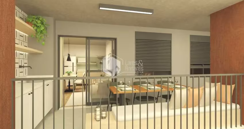 Apto à venda, com 57m²  2 dorm 1 suíte, com ponto para ar cond. aquecimento a gás, ponto de cooktop