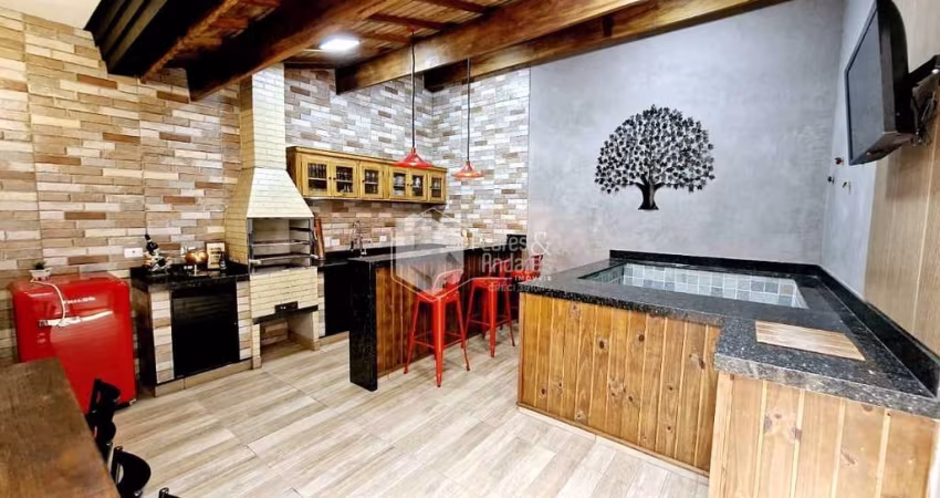 Sobrado para venda com 3 quartos, sendo 3 suítes, 208m²
