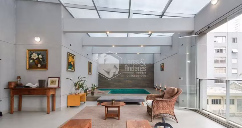 Apartamento garden para venda em moema com 2 quartos, sendo 2 suítes, 169m²