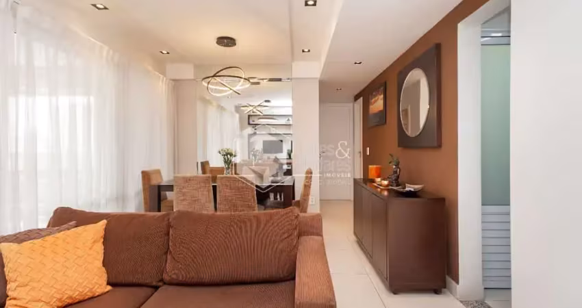 Apartamento tipo para venda em vila romana com 2 quartos, sendo 2 suítes, 88m²