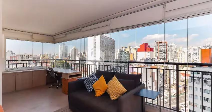 Apartamento tipo para venda em sta ceciíla com 1 quarto, sendo 1 suíte, 50m²