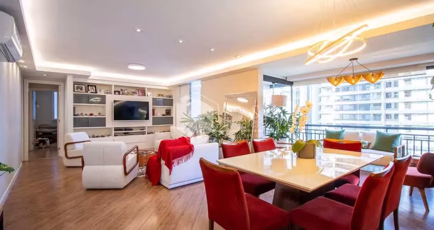 Apartamento tipo para venda em brooklin paulista com 3 quartos, sendo 2 suítes, 125m²