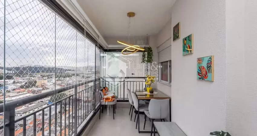 Apartamento tipo para venda em vila anastácio com 2 quartos, sendo 1 suíte, 69m²