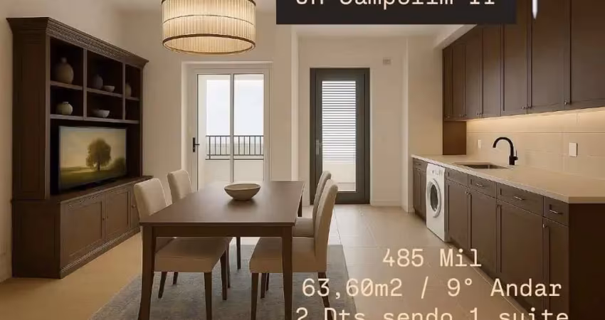 Apartamento para venda em sorocaba, jardim são carlos, 2 dormitórios, 1 suíte, 2 banheiros, 1 vaga