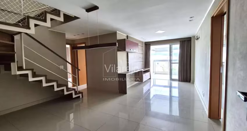 Cobertura duplex para alugar com piscina e churrasqueira no recreio dos bandeirantes 135m²