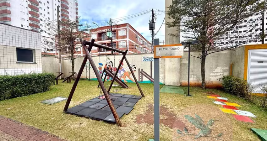 Apartamento para venda em praia grande, ocian, 2 dormitórios, 1 banheiro, 1 vaga