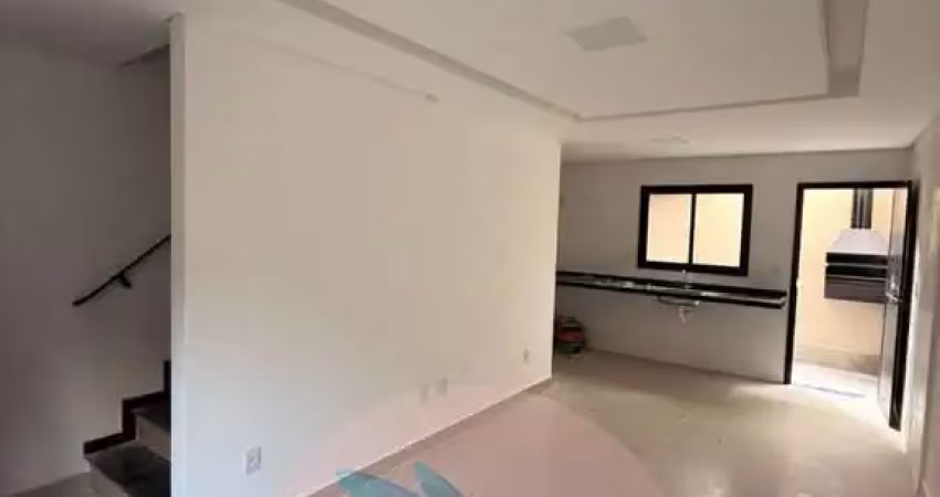 Casa em condomínio para venda em praia grande, aviação, 2 dormitórios, 2 suítes, 1 banheiro, 1 vaga