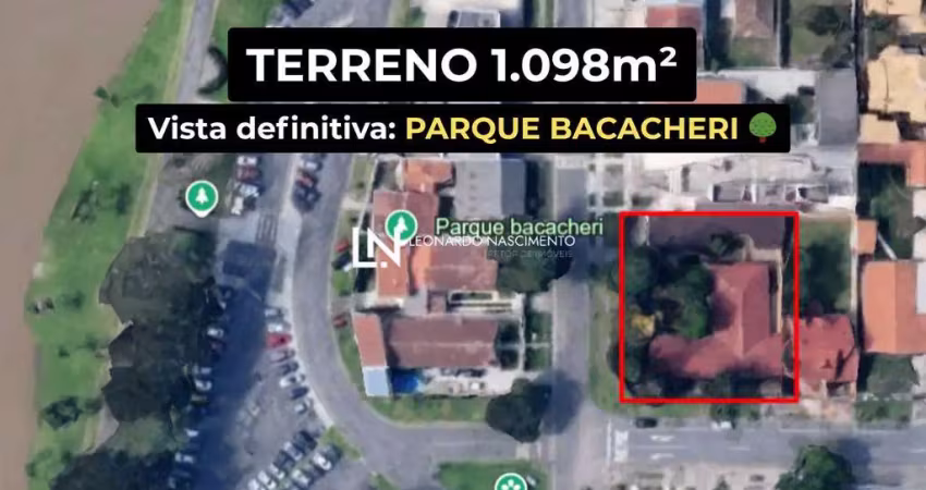 Terreno de 1.098m² com vista definitiva para o parque bacacheri