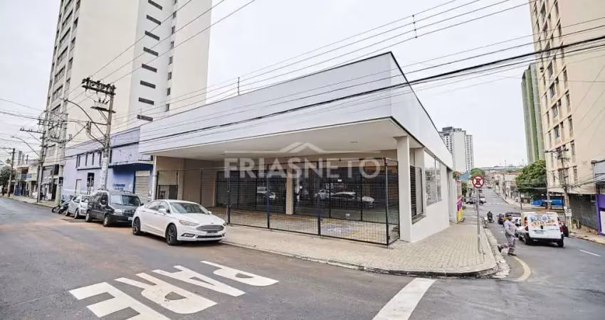 Excelente imóvel comercial de esqeuina para alugar no centro de piracicaba.