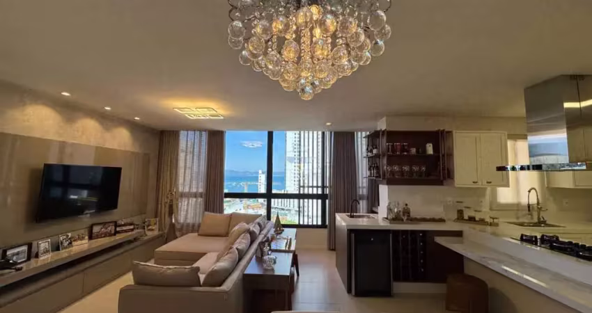 Apartamento à venda 3 suítes, 2 vagas, mobiliado e vista para o mar em itapema