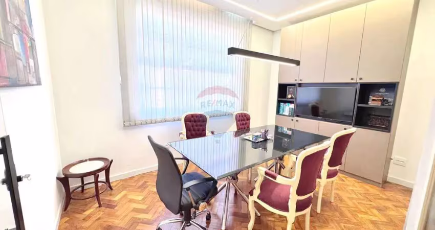 Sala comercial à venda centro bh – 3 salas unificadas, sala espaçosa com banheiro, cozinha e portaria 24h