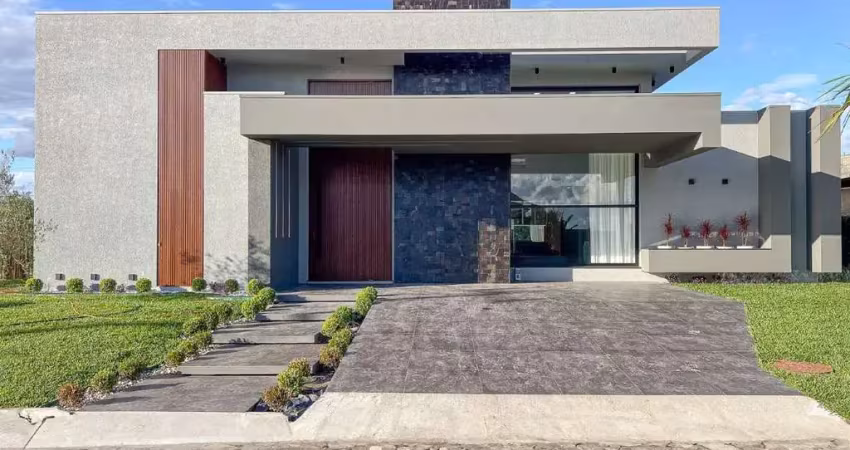Casa à venda, 4 quartos, 4 suítes, 2 vagas, condomínio lagoa do passo - osório/rs