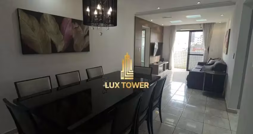 Apartamento de 108m2 c/ 3 quartos 1 suíte, sacada com vista a 180m da praia